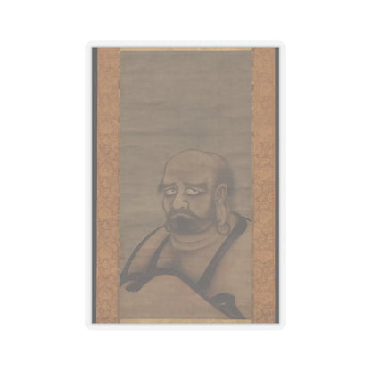 Kano Masanobu 狩野正信 - Bodhidharma in Red Robes - late 15th century v1 - STICKER Vinyl Kiss-Cut Decal