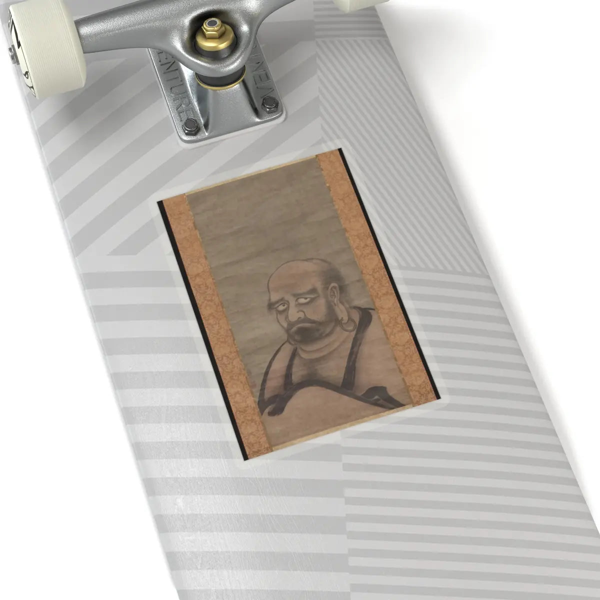 Kano Masanobu 狩野正信 - Bodhidharma in Red Robes - late 15th century v1 - STICKER Vinyl Kiss-Cut Decal