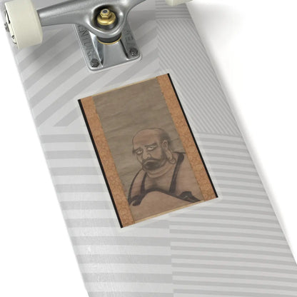 Kano Masanobu 狩野正信 - Bodhidharma in Red Robes - late 15th century v1 - STICKER Vinyl Kiss-Cut Decal