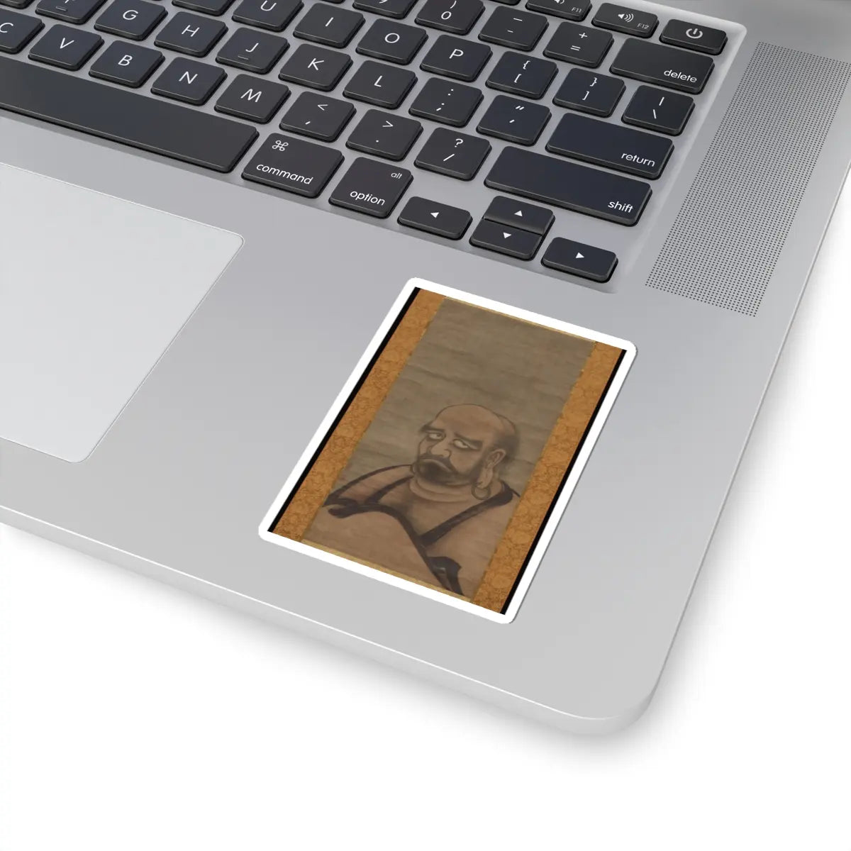 Kano Masanobu 狩野正信 - Bodhidharma in Red Robes - late 15th century v1 - STICKER Vinyl Kiss-Cut Decal