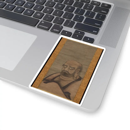 Kano Masanobu 狩野正信 - Bodhidharma in Red Robes - late 15th century v1 - STICKER Vinyl Kiss-Cut Decal