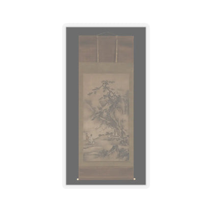 Kano Motonobu - Bo Ya Plays the Qin as Zhong Ziqi Listens - 1530s v2 - STICKER Vinyl Kiss-Cut Decal