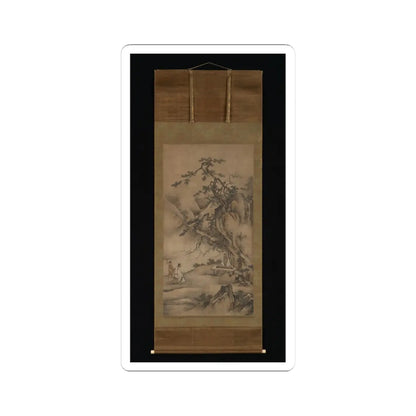 Kano Motonobu - Bo Ya Plays the Qin as Zhong Ziqi Listens - 1530s v2 - STICKER Vinyl Kiss-Cut Decal