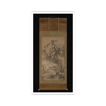 Kano Motonobu - Bo Ya Plays the Qin as Zhong Ziqi Listens - 1530s v2 - STICKER Vinyl Kiss-Cut Decal
