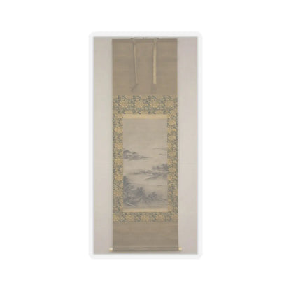 Kano Motonobu - River Landscape in Evening - 16th century v4 - STICKER Vinyl Kiss-Cut Decal