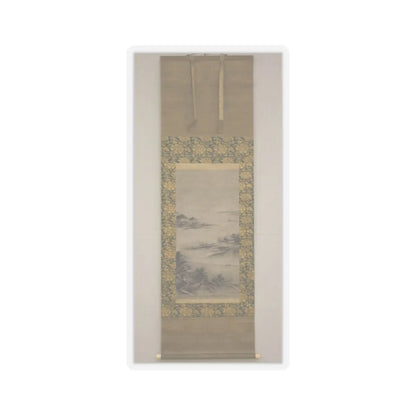 Kano Motonobu - River Landscape in Evening - 16th century v4 - STICKER Vinyl Kiss-Cut Decal