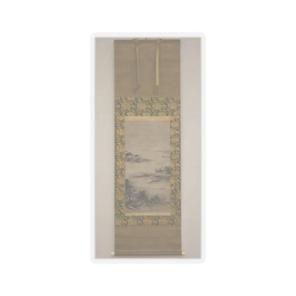 Kano Motonobu - River Landscape in Evening - 16th century v4 - STICKER Vinyl Kiss-Cut Decal