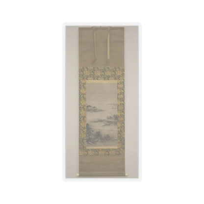 Kano Motonobu - River Landscape in Evening - 16th century v4 - STICKER Vinyl Kiss-Cut Decal