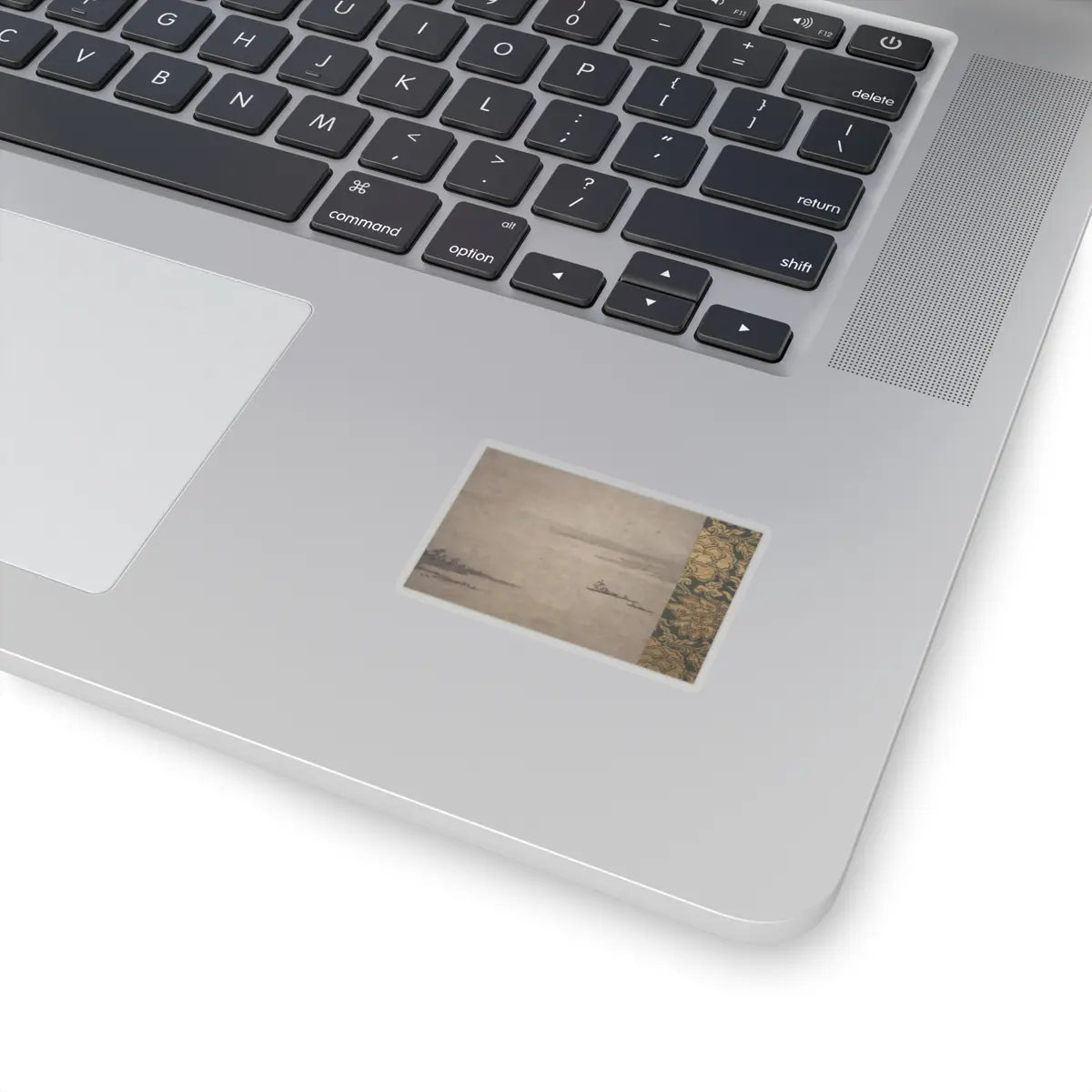 Kano Motonobu - River Landscape in Evening - 16th century v8 - STICKER Vinyl Kiss-Cut Decal