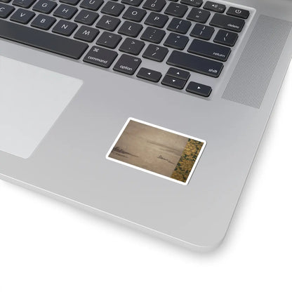 Kano Motonobu - River Landscape in Evening - 16th century v8 - STICKER Vinyl Kiss-Cut Decal
