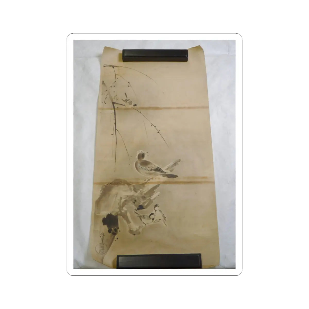Kano Naonobu - Japanese Drawing - early 19th century v1 - STICKER Vinyl Kiss-Cut Decal