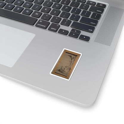 Kano Osanobu - Squirrels on Bamboo and Rock - ca. 1820s v1 - STICKER Vinyl Kiss-Cut Decal