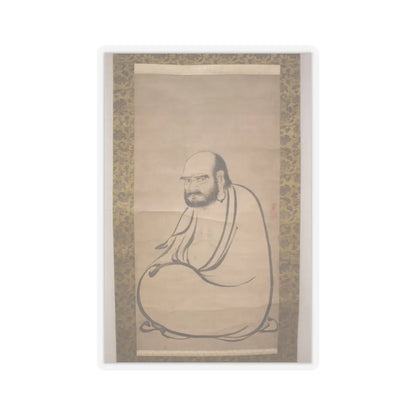 Kano Sanraku 狩野山楽 - Bodhidharma (Daruma) - 17th century v1 - STICKER Vinyl Kiss-Cut Decal