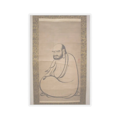 Kano Sanraku 狩野山楽 - Bodhidharma (Daruma) - 17th century v1 - STICKER Vinyl Kiss-Cut Decal
