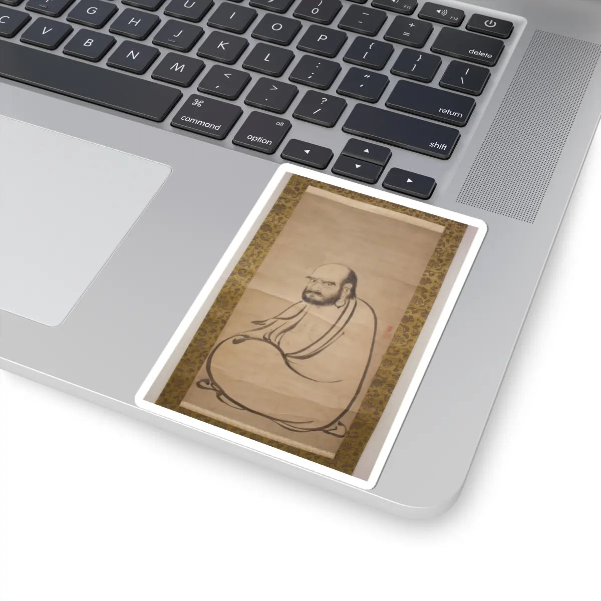 Kano Sanraku 狩野山楽 - Bodhidharma (Daruma) - 17th century v1 - STICKER Vinyl Kiss-Cut Decal