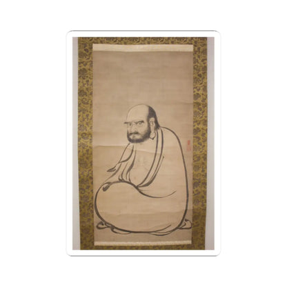 Kano Sanraku 狩野山楽 - Bodhidharma (Daruma) - 17th century v1 - STICKER Vinyl Kiss-Cut Decal