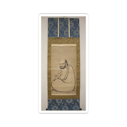 Kano Sanraku 狩野山楽 - Bodhidharma (Daruma) - 17th century v4 - STICKER Vinyl Kiss-Cut Decal