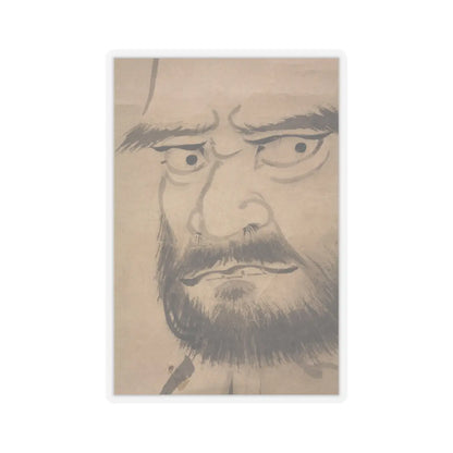 Kano Sanraku 狩野山楽 - Bodhidharma (Daruma) - 17th century v6 - STICKER Vinyl Kiss-Cut Decal