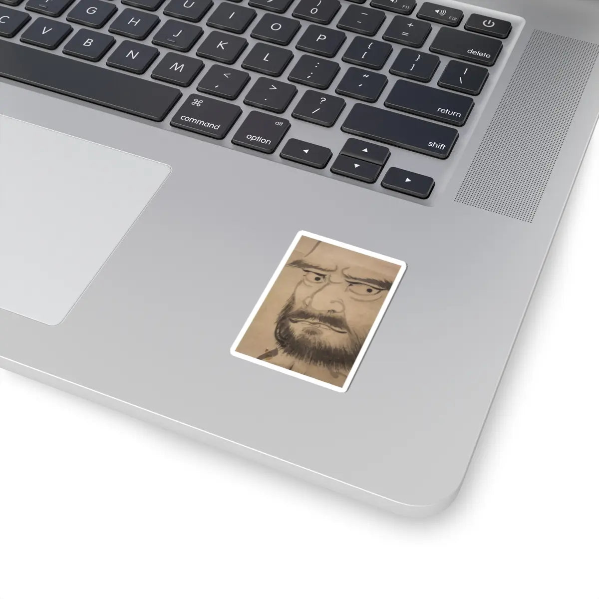 Kano Sanraku 狩野山楽 - Bodhidharma (Daruma) - 17th century v6 - STICKER Vinyl Kiss-Cut Decal