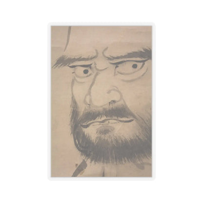 Kano Sanraku 狩野山楽 - Bodhidharma (Daruma) - 17th century v6 - STICKER Vinyl Kiss-Cut Decal
