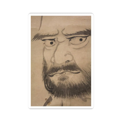 Kano Sanraku 狩野山楽 - Bodhidharma (Daruma) - 17th century v6 - STICKER Vinyl Kiss-Cut Decal
