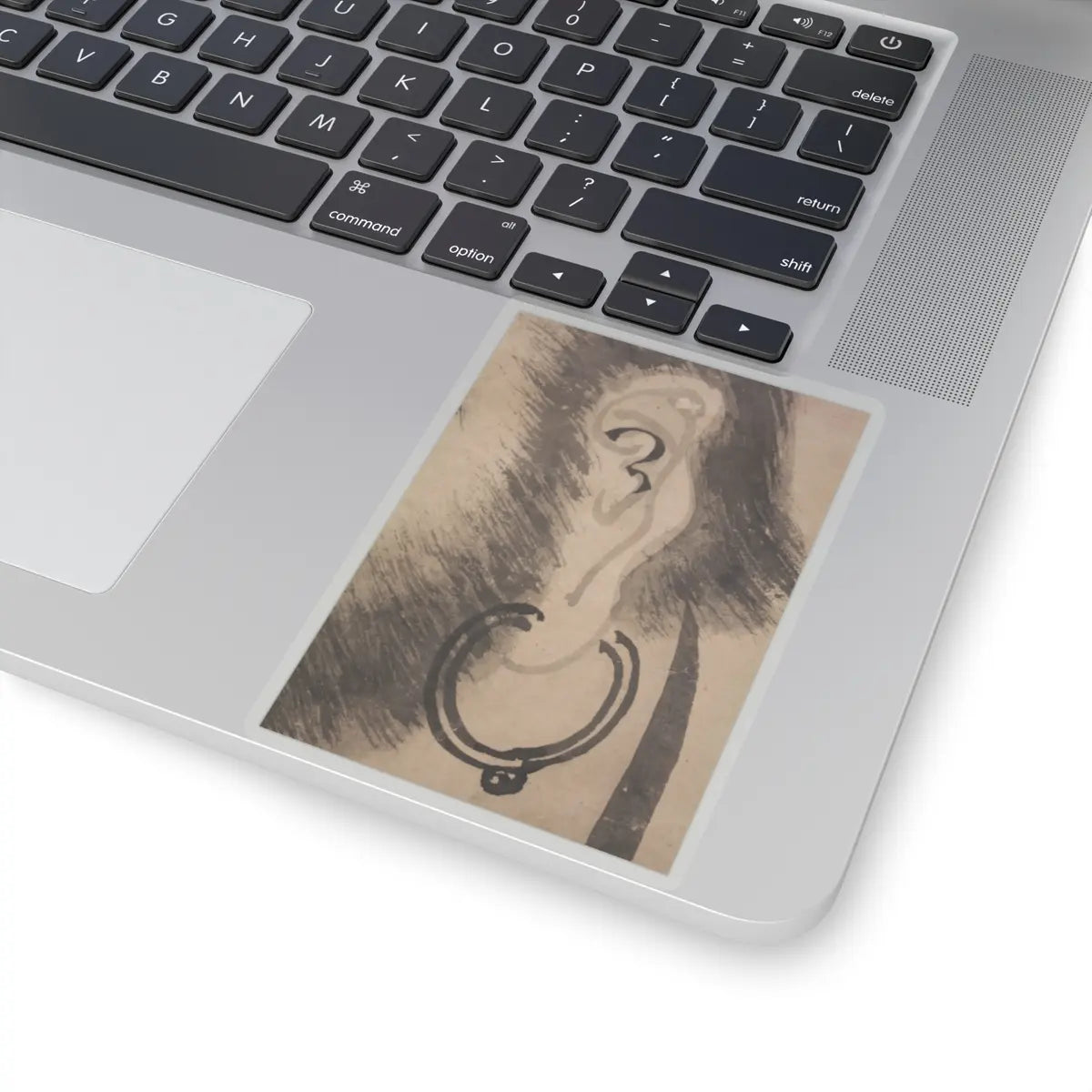 Kano Sanraku 狩野山楽 - Bodhidharma (Daruma) - 17th century v8 - STICKER Vinyl Kiss-Cut Decal