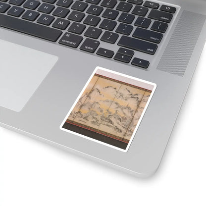 Kano Sanraku - Jinshan Island and West Lake - 1630 v4 - STICKER Vinyl Kiss-Cut Decal