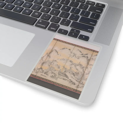 Kano Sanraku - Jinshan Island and West Lake - 1630 v4 - STICKER Vinyl Kiss-Cut Decal