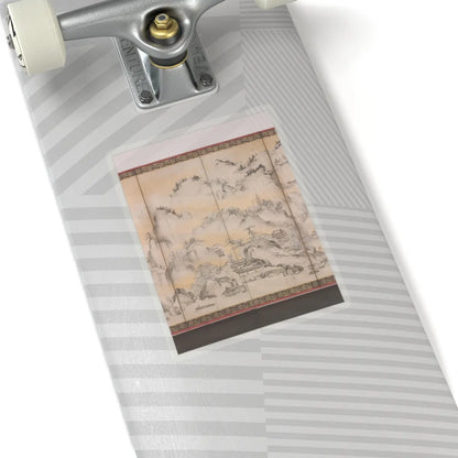 Kano Sanraku - Jinshan Island and West Lake - 1630 v4 - STICKER Vinyl Kiss-Cut Decal