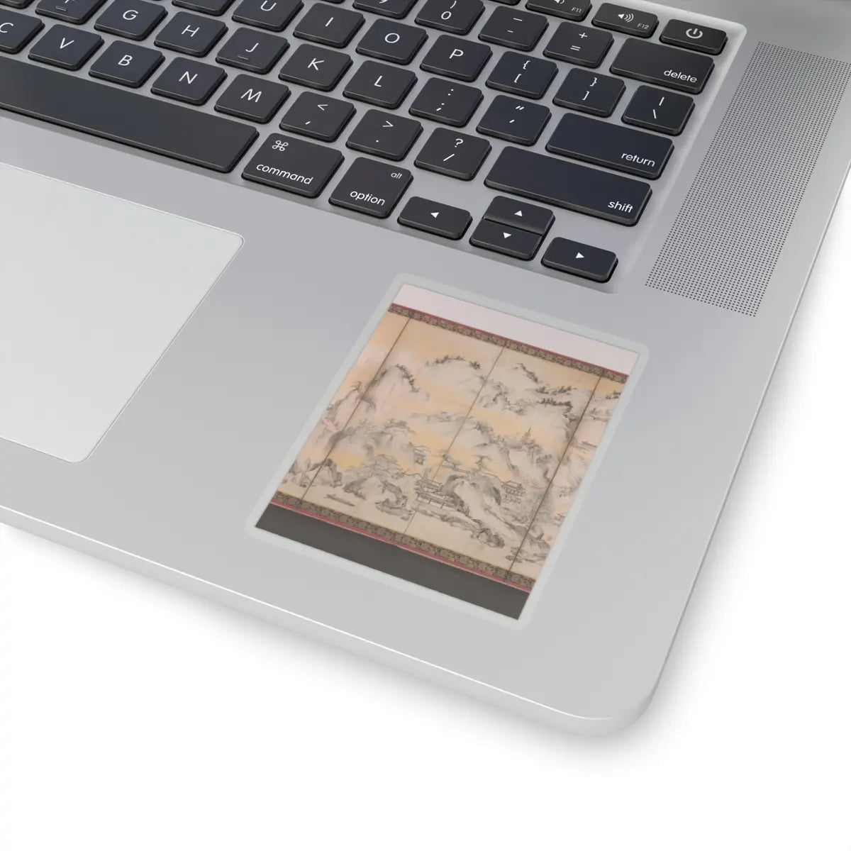 Kano Sanraku - Jinshan Island and West Lake - 1630 v4 - STICKER Vinyl Kiss-Cut Decal