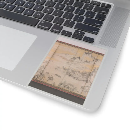 Kano Sanraku - Jinshan Island and West Lake - 1630 v7 - STICKER Vinyl Kiss-Cut Decal