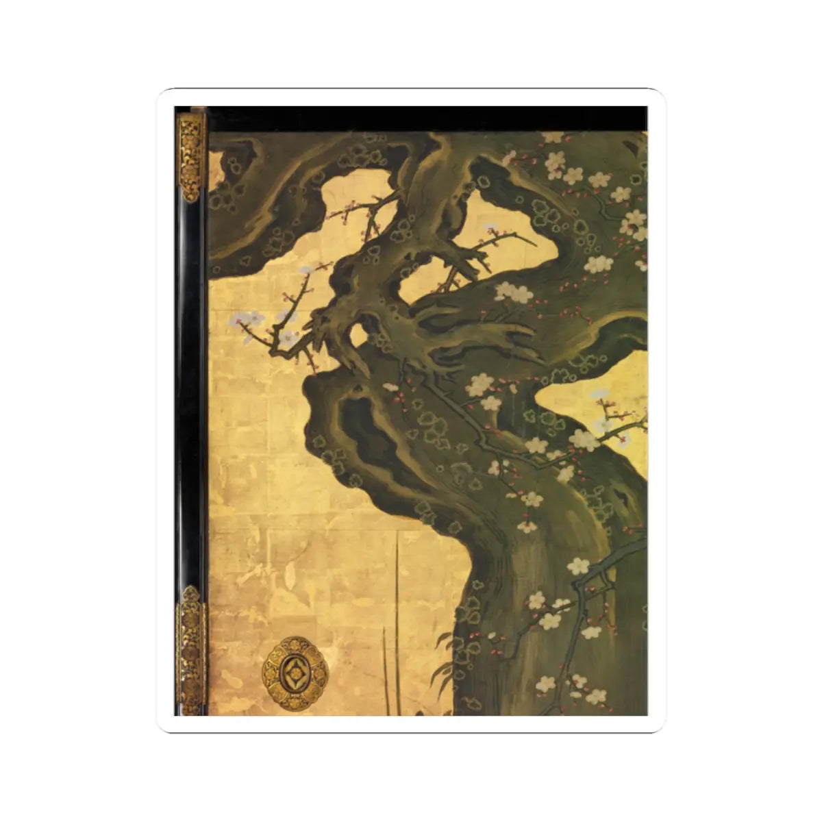 Kano Sansetsu - Old Plum - 1646 v13 - STICKER Vinyl Kiss-Cut Decal