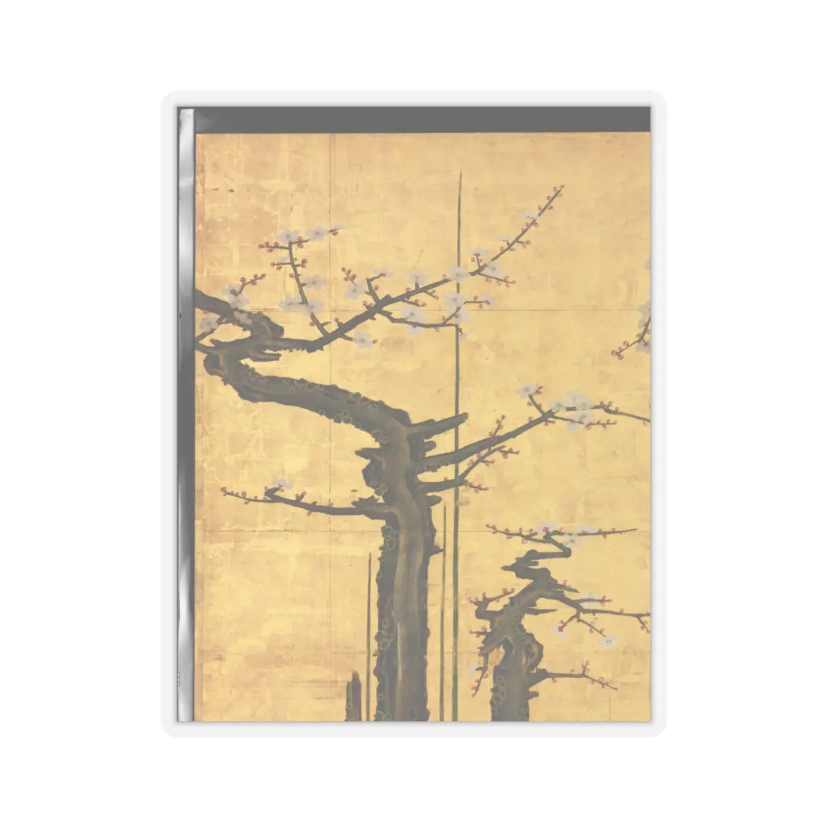 Kano Sansetsu - Old Plum - 1646 v17 - STICKER Vinyl Kiss-Cut Decal