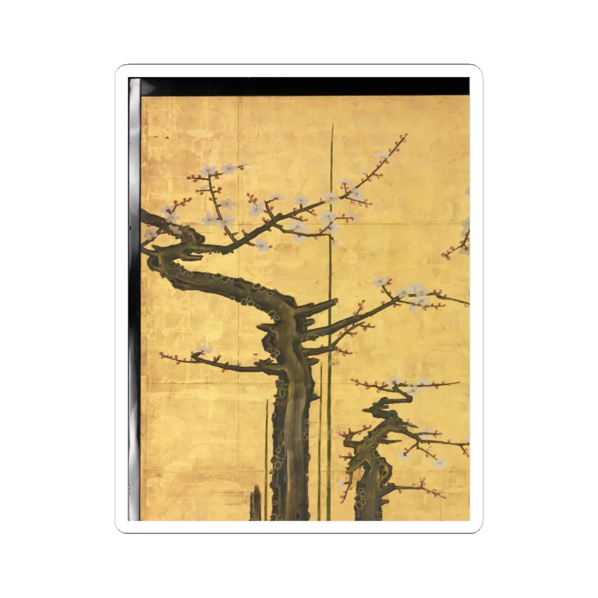 Kano Sansetsu - Old Plum - 1646 v17 - STICKER Vinyl Kiss-Cut Decal