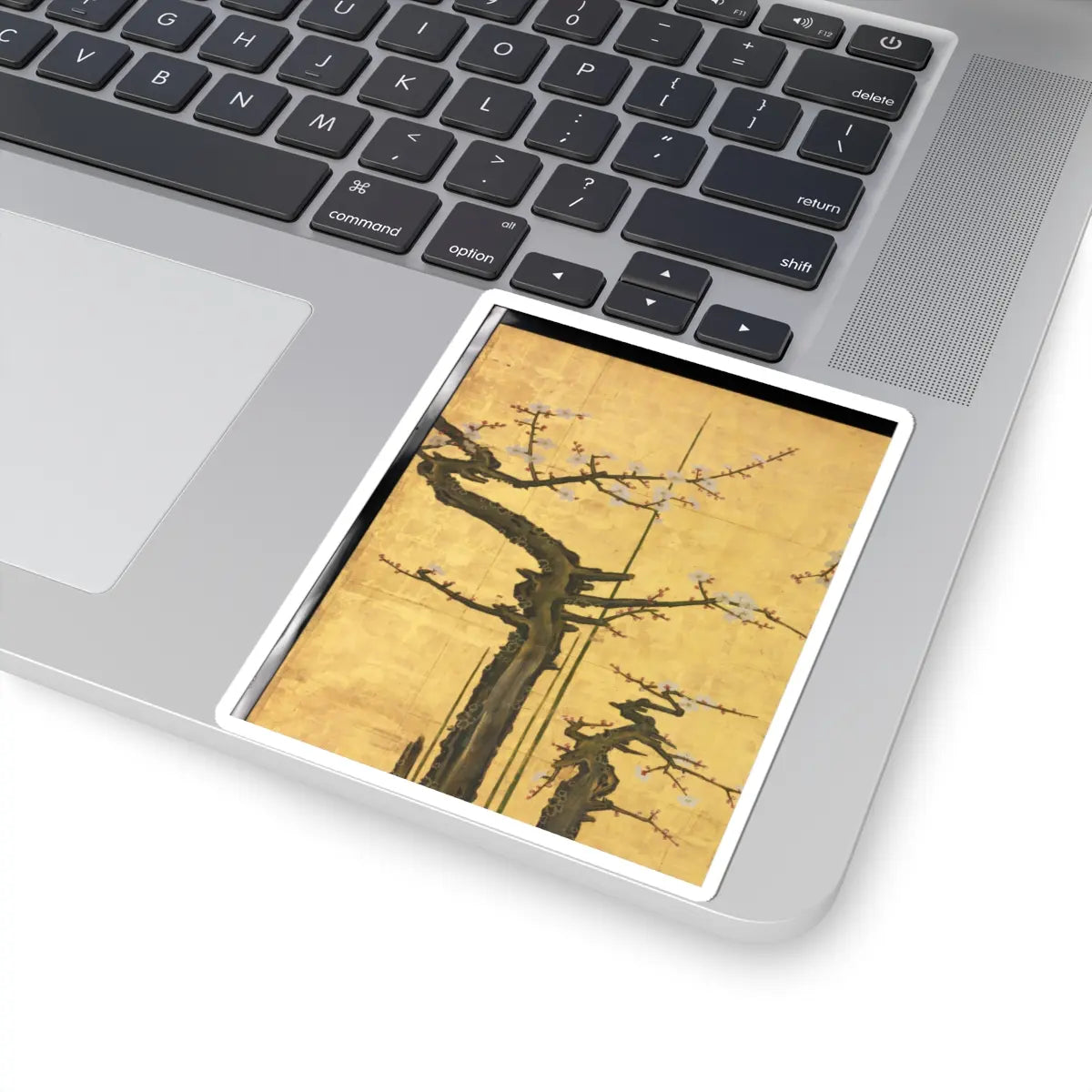 Kano Sansetsu - Old Plum - 1646 v17 - STICKER Vinyl Kiss-Cut Decal