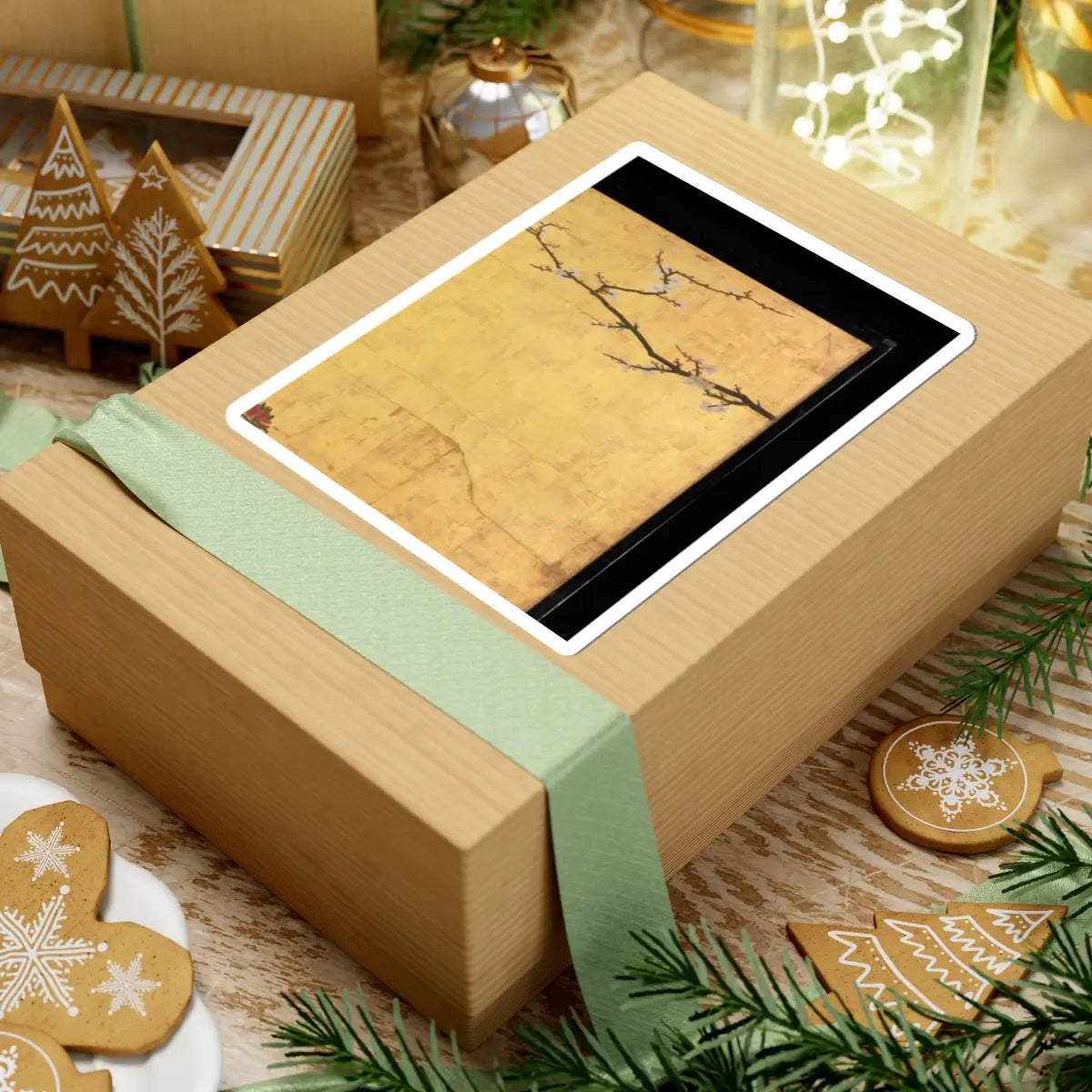 Kano Sansetsu - Old Plum - 1646 v22 - STICKER Vinyl Kiss-Cut Decal
