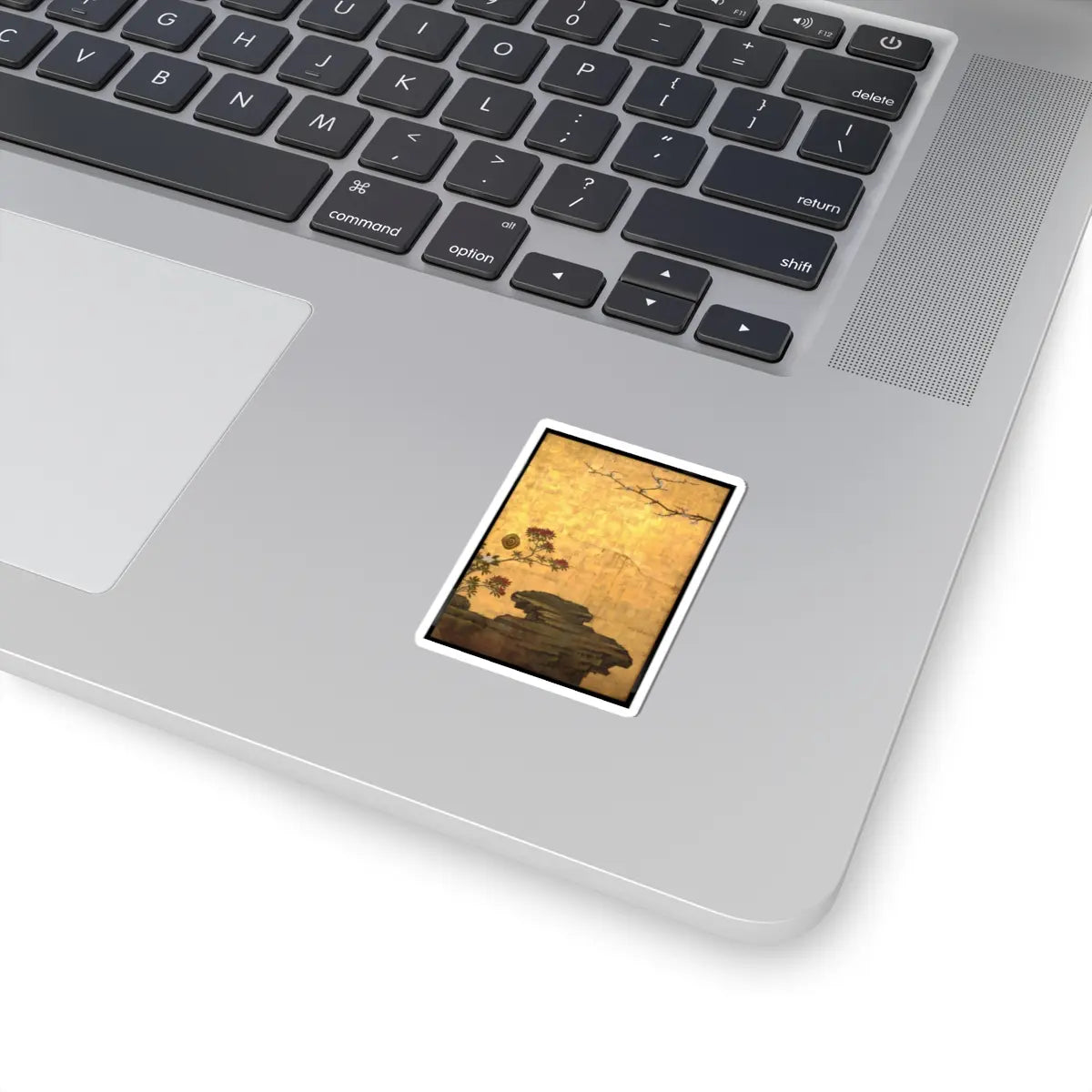 Kano Sansetsu - Old Plum - 1646 v6 - STICKER Vinyl Kiss-Cut Decal