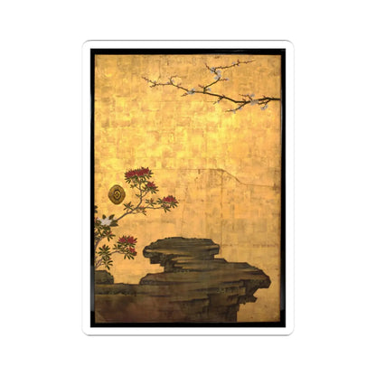 Kano Sansetsu - Old Plum - 1646 v6 - STICKER Vinyl Kiss-Cut Decal