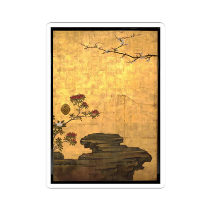 Kano Sansetsu - Old Plum - 1646 v6 - STICKER Vinyl Kiss-Cut Decal