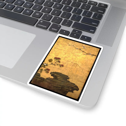 Kano Sansetsu - Old Plum - 1646 v6 - STICKER Vinyl Kiss-Cut Decal