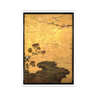 Kano Sansetsu - Old Plum - 1646 v6 - STICKER Vinyl Kiss-Cut Decal
