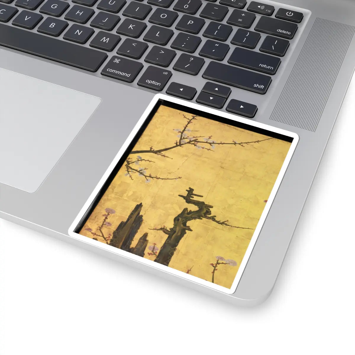 Kano Sansetsu - Old Plum - 1646 v9 - STICKER Vinyl Kiss-Cut Decal
