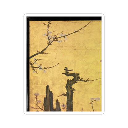 Kano Sansetsu - Old Plum - 1646 v9 - STICKER Vinyl Kiss-Cut Decal