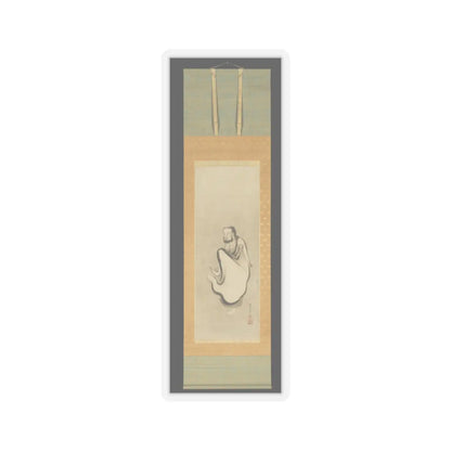 Kano Sansetsu - Shakyamuni Emerging from the Mountains, with Dragon and Tiger - second quarter 17th century v4 - STICKER Vinyl Kiss-Cut Decal