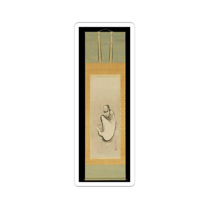 Kano Sansetsu - Shakyamuni Emerging from the Mountains, with Dragon and Tiger - second quarter 17th century v4 - STICKER Vinyl Kiss-Cut Decal