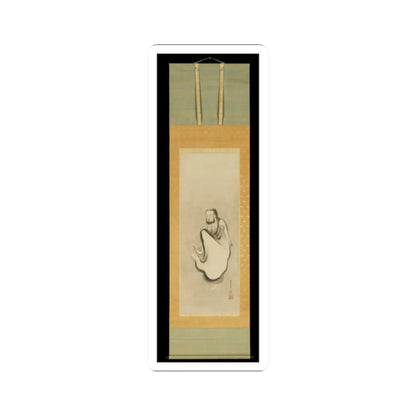 Kano Sansetsu - Shakyamuni Emerging from the Mountains, with Dragon and Tiger - second quarter 17th century v4 - STICKER Vinyl Kiss-Cut Decal