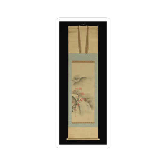 Kano Seisen’in - Waterfall and Maple Tree - 18th–19th century v2 - STICKER Vinyl Kiss-Cut Decal