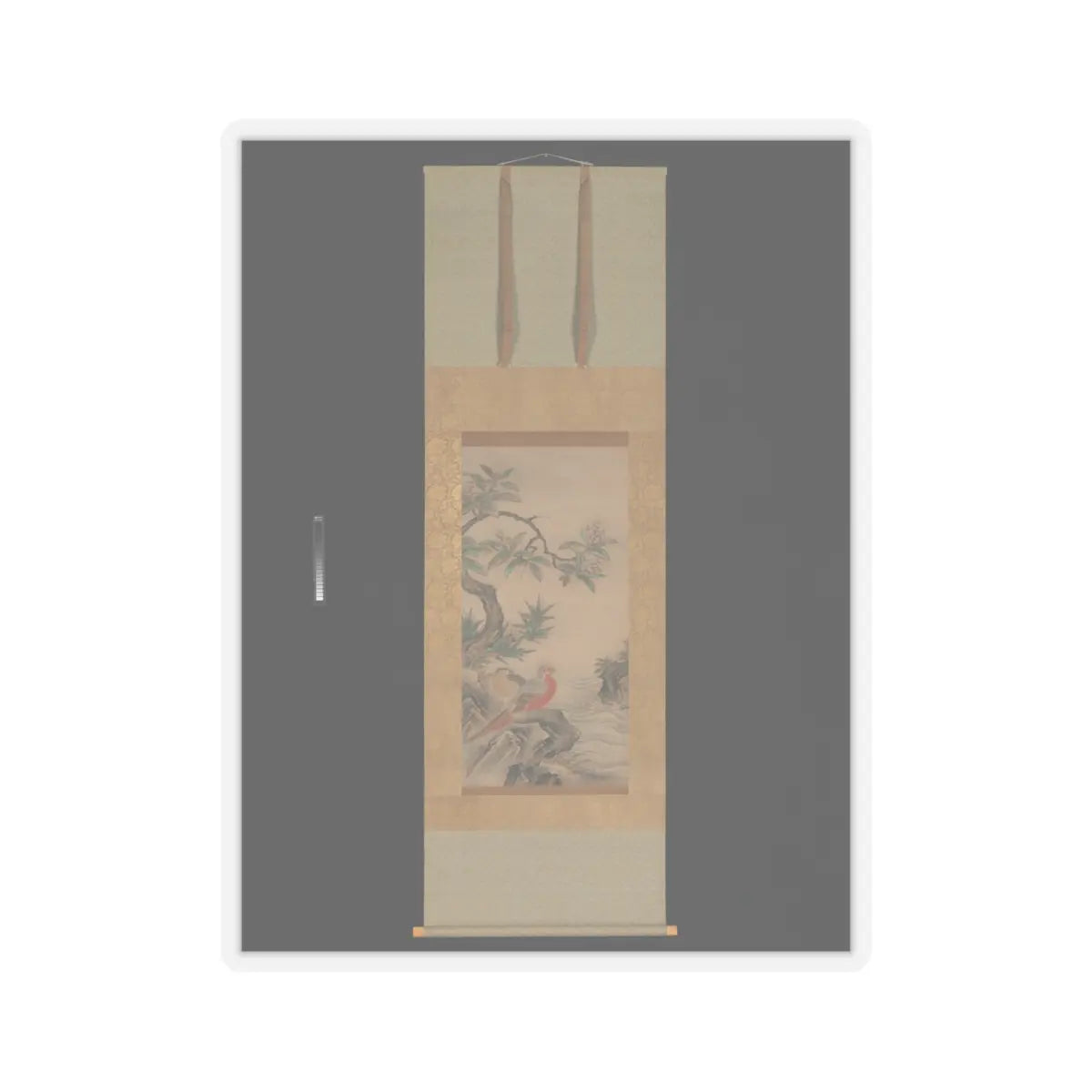 Kano Shōei - Pheasants among Trees- Flowers of the Four Seasons - probably 1560s v4 - STICKER Vinyl Kiss-Cut Decal