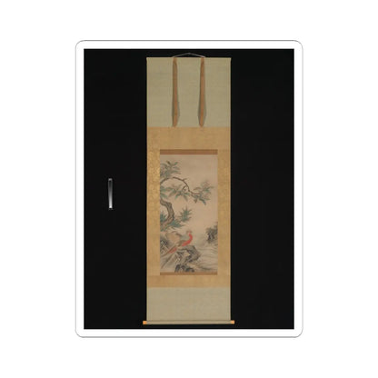 Kano Shōei - Pheasants among Trees- Flowers of the Four Seasons - probably 1560s v4 - STICKER Vinyl Kiss-Cut Decal