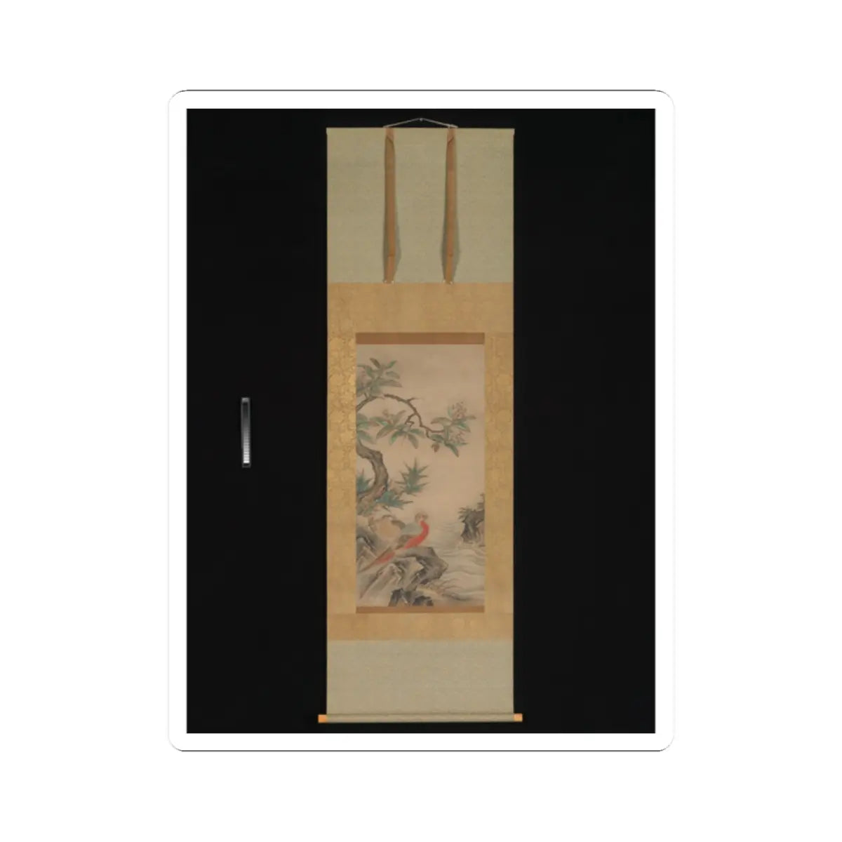 Kano Shōei - Pheasants among Trees- Flowers of the Four Seasons - probably 1560s v4 - STICKER Vinyl Kiss-Cut Decal